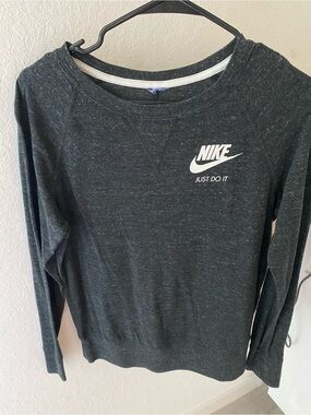 Nike Black/White Long Sleeve Crewneck Sweatshirt